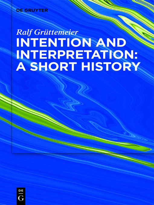 Title details for Intention and Interpretation by Ralf Grüttemeier - Available